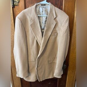 Stafford 100% Camel Hair Sports Blazer Size 46